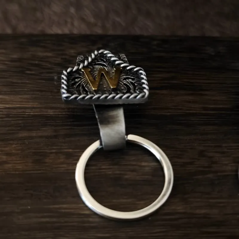 FREE Today: Western Cowboy Style Retro Letter Metal Keychain sold by FloralTrip product image thumbnail 3