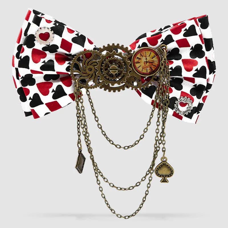 Retro Costume Theme Party Punk Poker Gears Bow Tie sold by FloralTrip