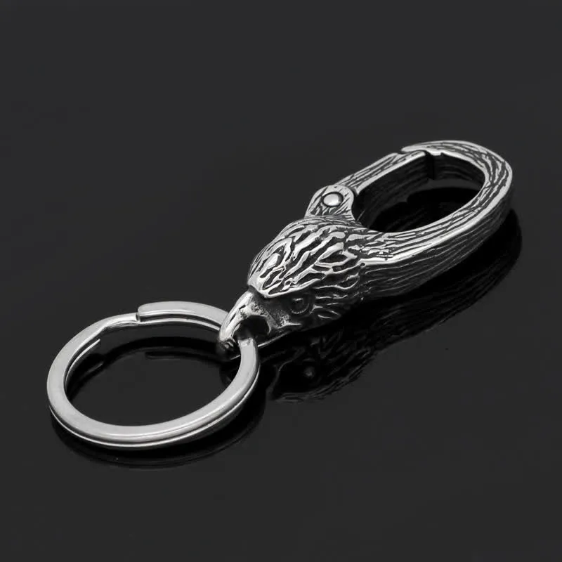 Freedom Symbol Eagle Head Viking Keychain sold by FloralTrip