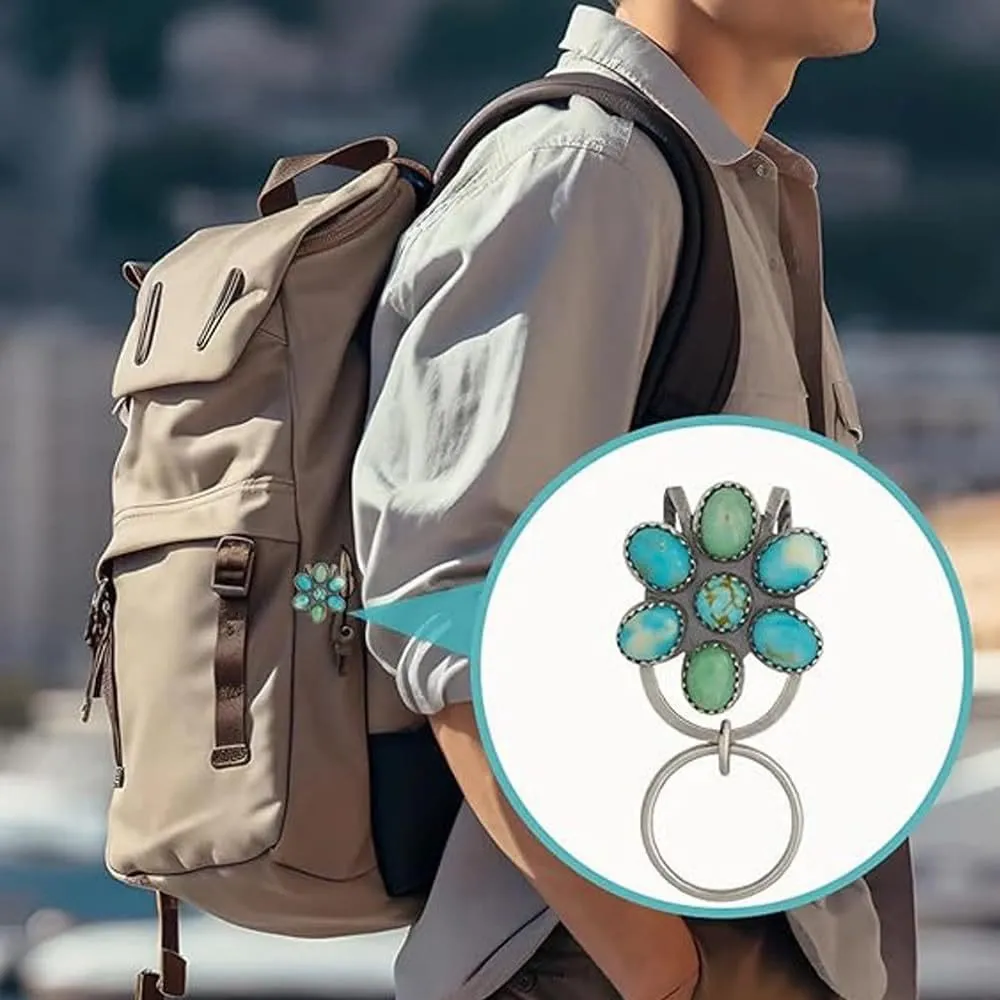 FREE Today: Turquoise Flower Bag Clip Keychain Decorative Accessory sold by FloralTrip product image thumbnail 4