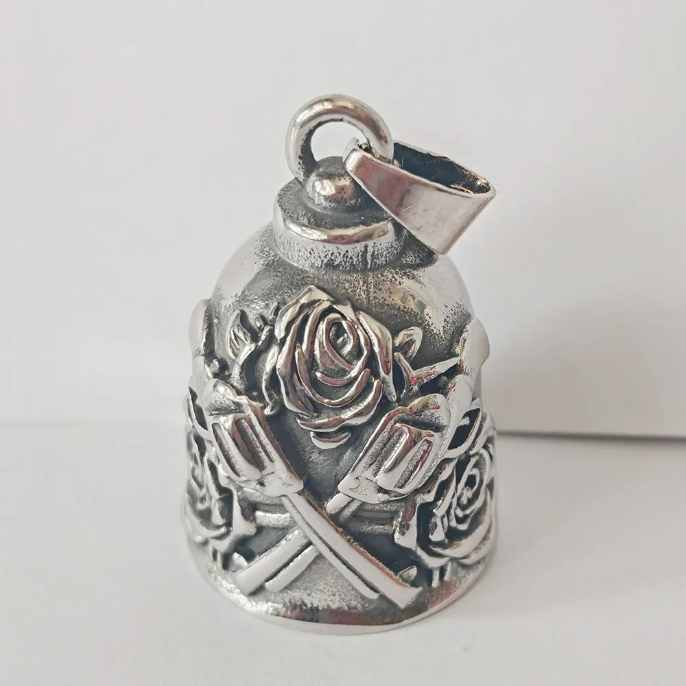 Double Guns And Roses Bell Keychain For Riding sold by FloralTrip product image thumbnail 4