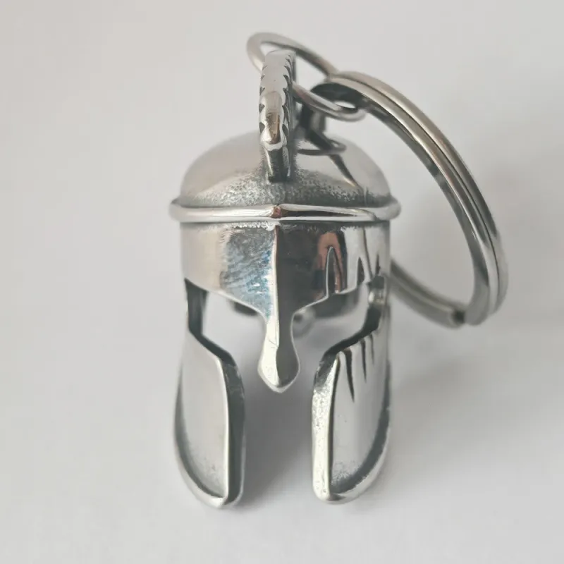 Brave Spartan Helmet Pendant Bell Keychain sold by FloralTrip