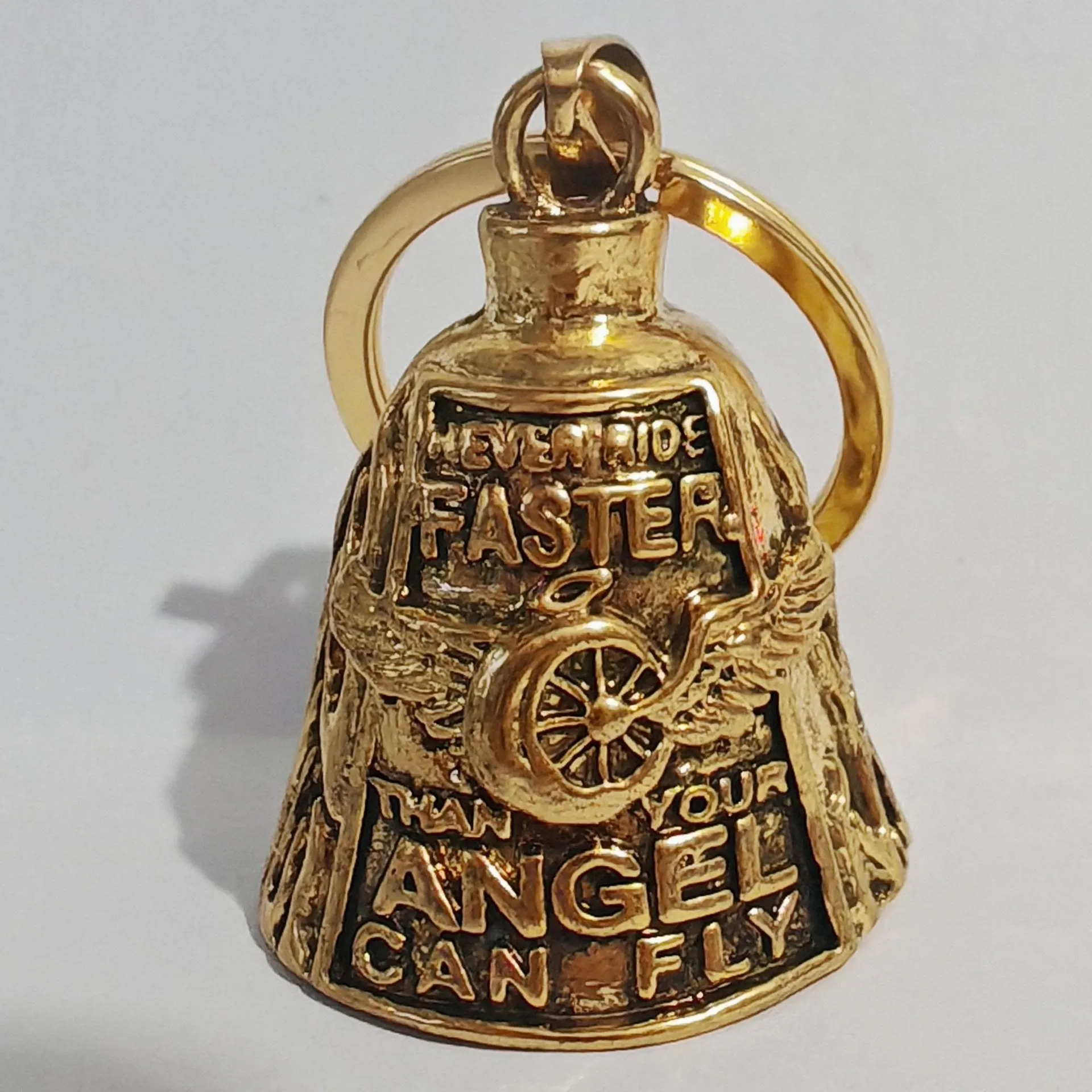 Angel Wing Wheel Lucky Bell Keychain For Riding sold by FloralTrip product image thumbnail 4