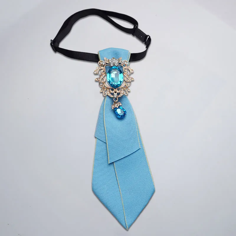 Adjustable Solid Color Crystal Diamond Women's Necktie sold by FloralTrip product image thumbnail 4