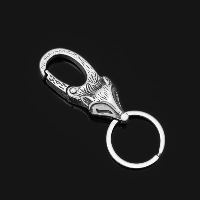 Unique Style Antique Silver Fox Head Keychain sold by FloralTrip product image thumbnail 5