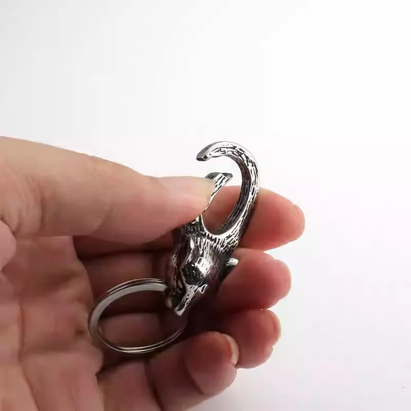 Creative Leopard Head Rust-proof Metal Keychain sold by FloralTrip product image thumbnail 5