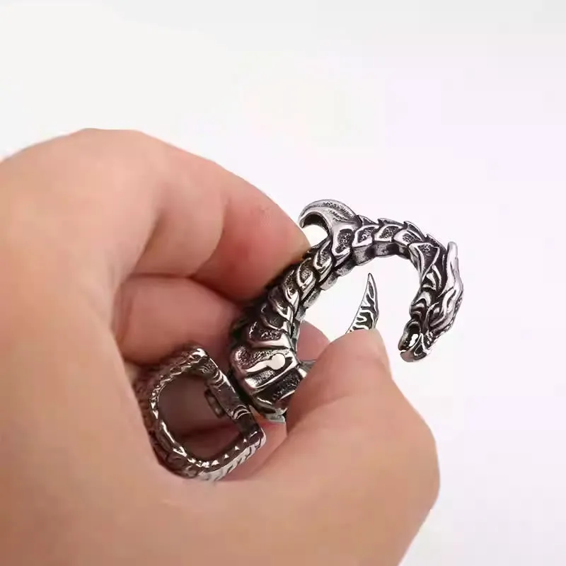 Vintage Antirust Dragon-shaped Rotatable Keychain sold by FloralTrip product image thumbnail 2