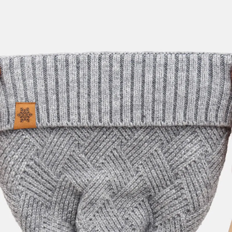 3Pcs Weaving Pattern Hat Neck Gaiter Gloves Set sold by FloralTrip product image thumbnail 4