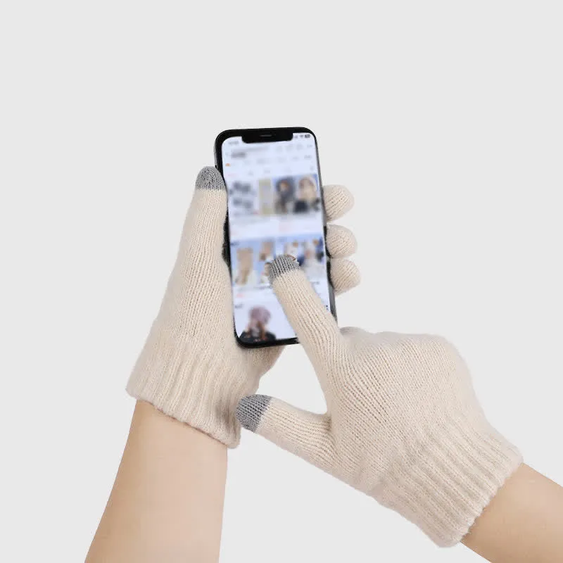 3Pcs Charming Wave Pattern Pom Pom Hat Scarf Gloves Set sold by FloralTrip product image thumbnail 3