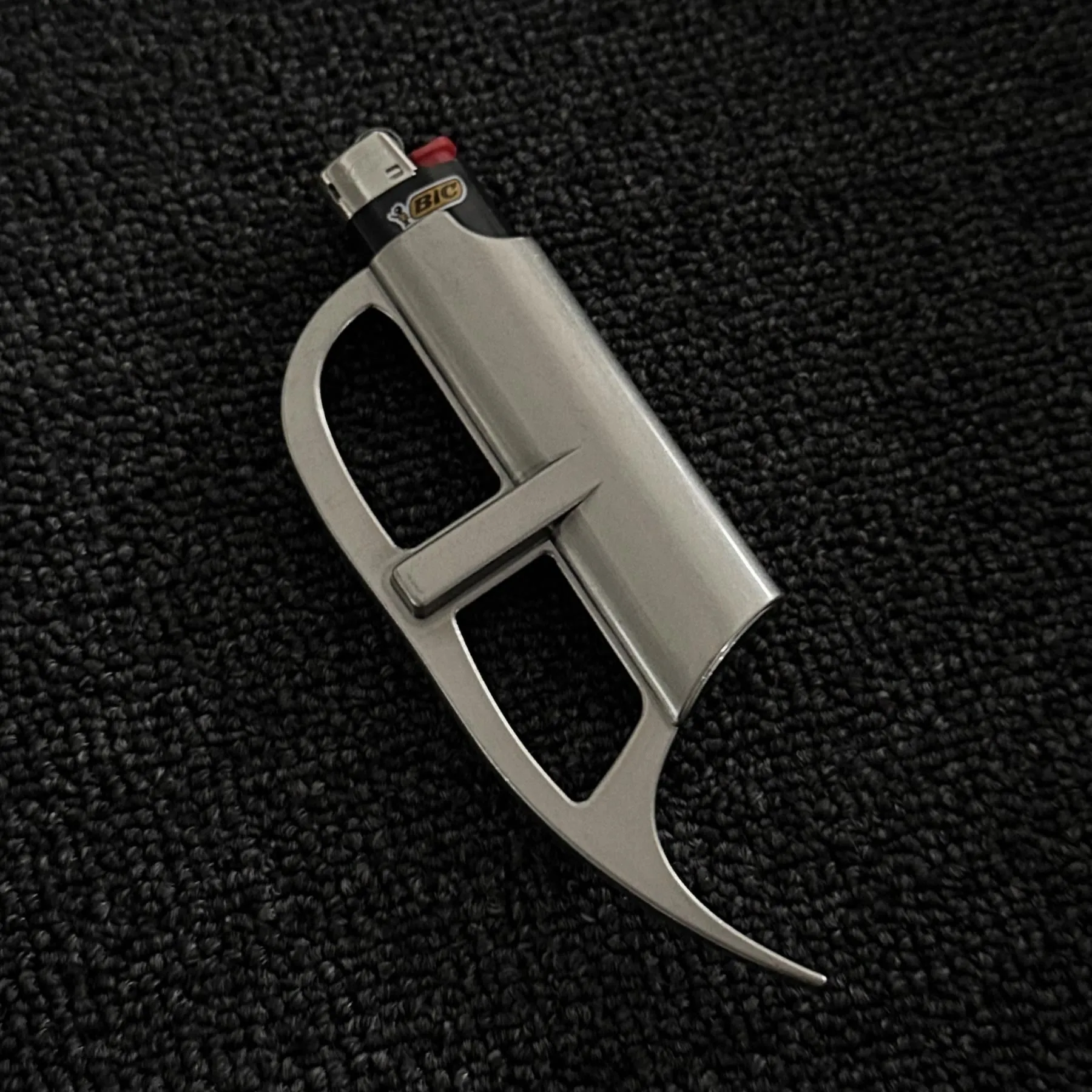 Vintage Punk Matte Alloy Keychain Lighter Case sold by FloralTrip product image thumbnail 3