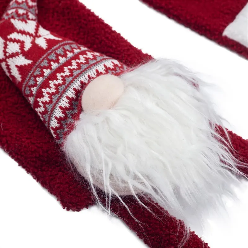 Creative Christmas Santa Claus Red Winter Scarf sold by FloralTrip product image thumbnail 4