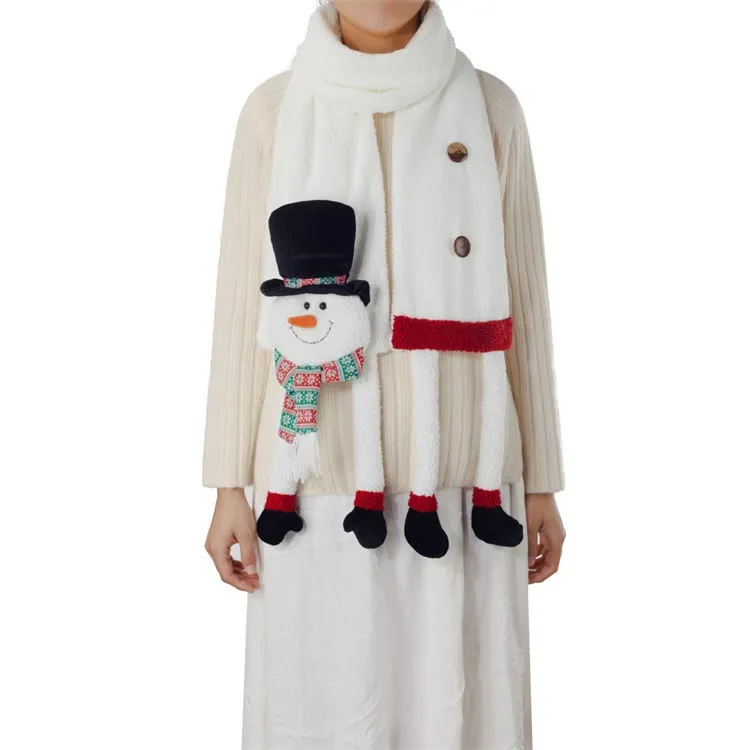 Christmas Black Hat Snowman Winter Scarf Keep Warm sold by FloralTrip product image thumbnail 2