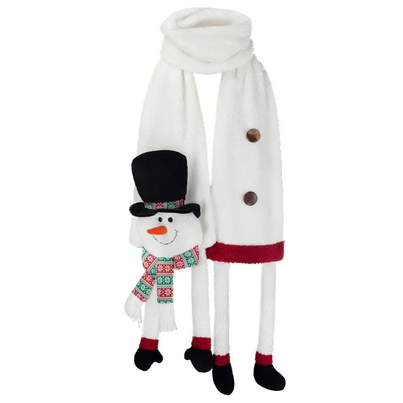 Christmas Black Hat Snowman Winter Scarf Keep Warm sold by FloralTrip product image thumbnail 3