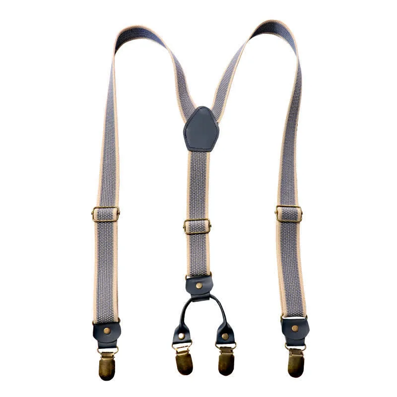 Handsome Sky Blue Y-back Elastic Suspenders sold by FloralTrip product image thumbnail 5