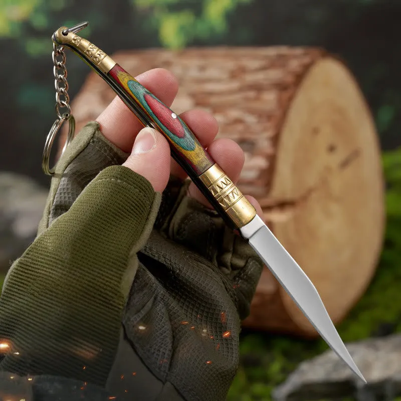 Colorful Handle Outdoor Folding Knife White Crystal Buddha Hand Necklace sold by FloralTrip product image thumbnail 2