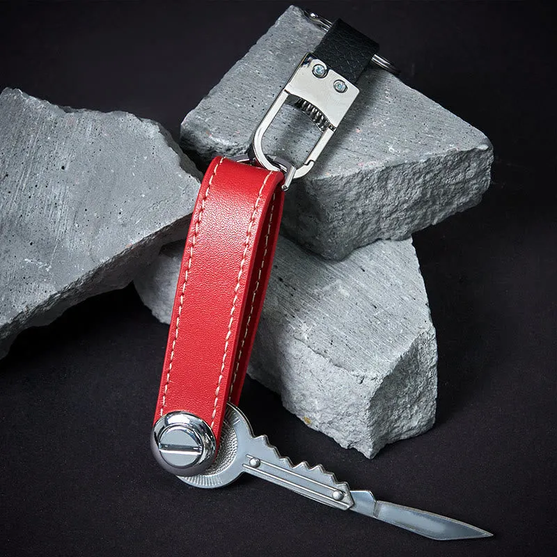 Large Capacity Portable Anti-theft Leather Key Organizer sold by FloralTrip product image thumbnail 4