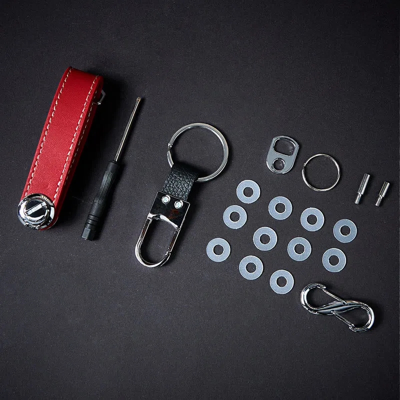 Large Capacity Portable Anti-theft Leather Key Organizer sold by FloralTrip product image thumbnail 3