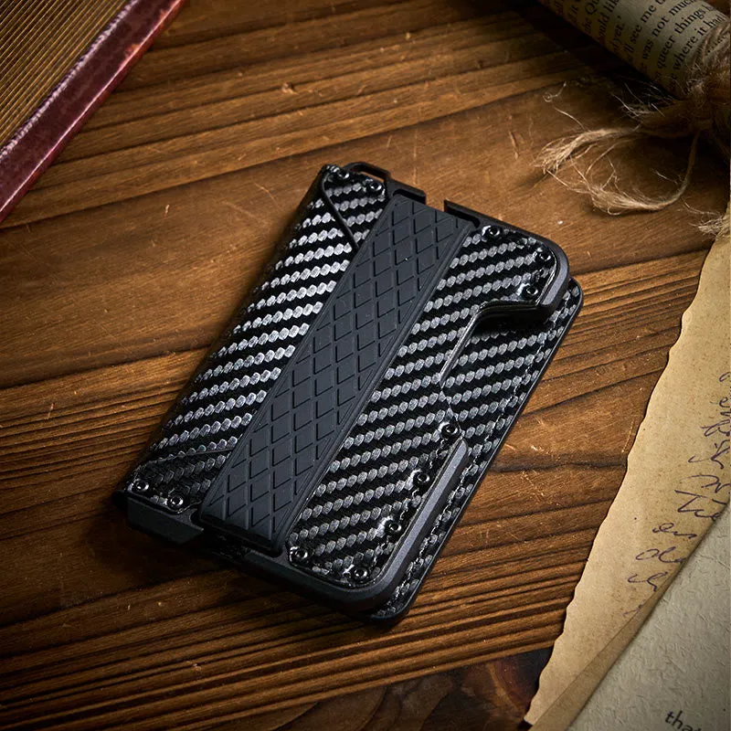 RFID Shielding Function Carbon Fiber Folding Tactical Wallet sold by FloralTrip