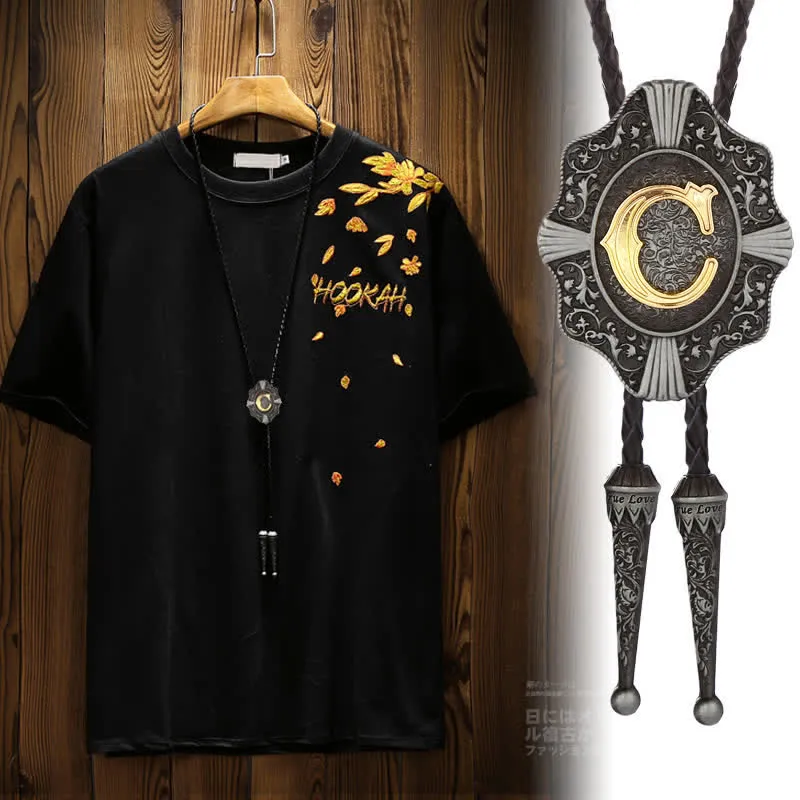 Intricate Filigree Design Initial Letter A To Z Bolo Tie sold by FloralTrip product image thumbnail 2