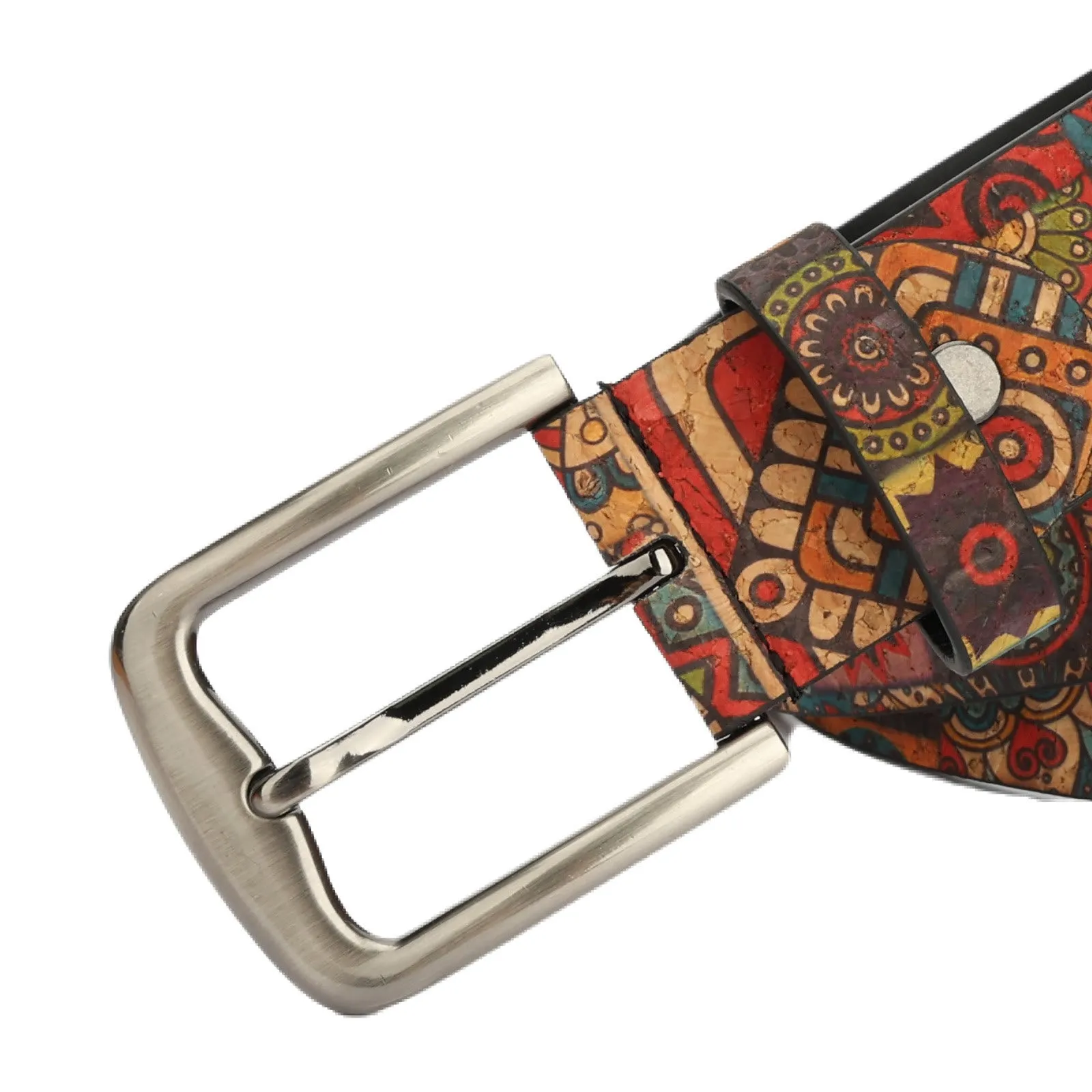 Women's Bohemian Plant Round Pattern Leather Belt sold by FloralTrip product image thumbnail 3