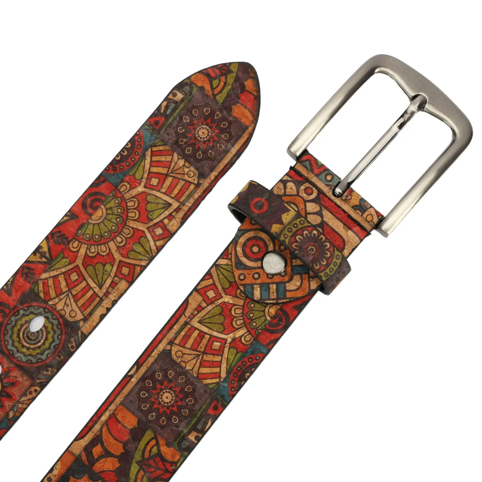 Women's Bohemian Plant Round Pattern Leather Belt sold by FloralTrip product image thumbnail 4