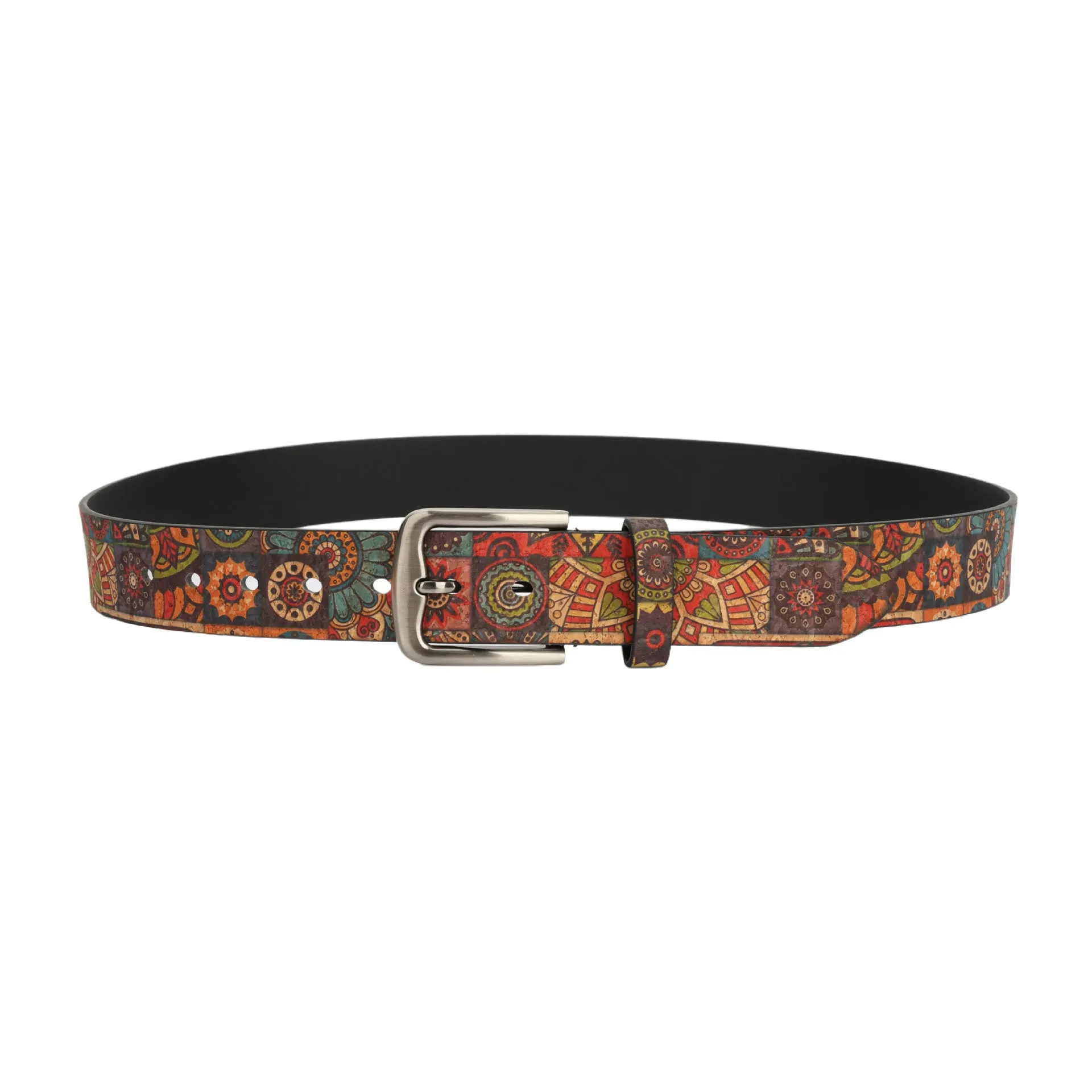 Women's Bohemian Plant Round Pattern Leather Belt sold by FloralTrip product image thumbnail 2