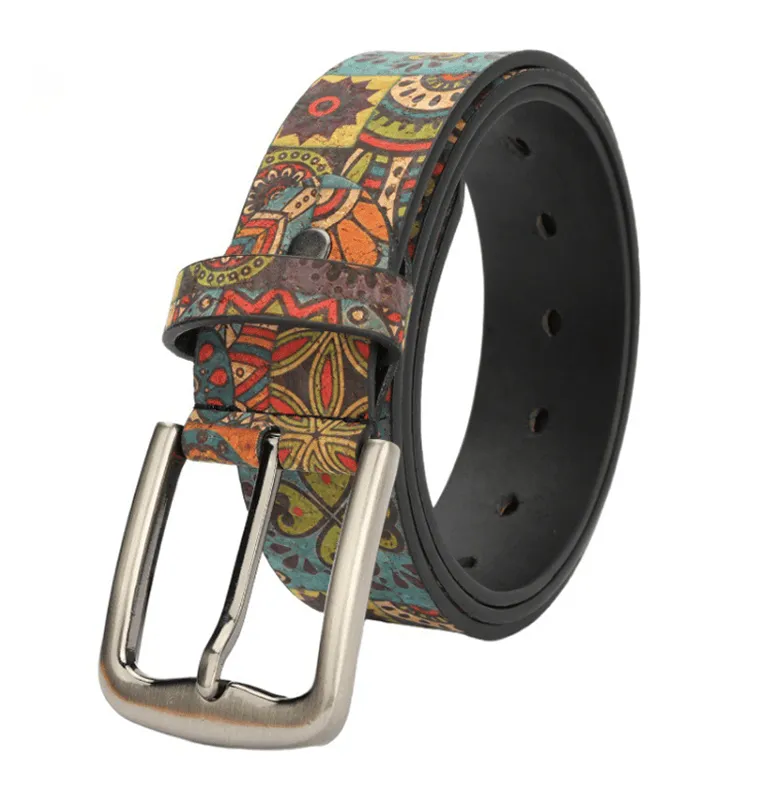 Women's Bohemian Style Patterned Leather Belt sold by FloralTrip product image thumbnail 4