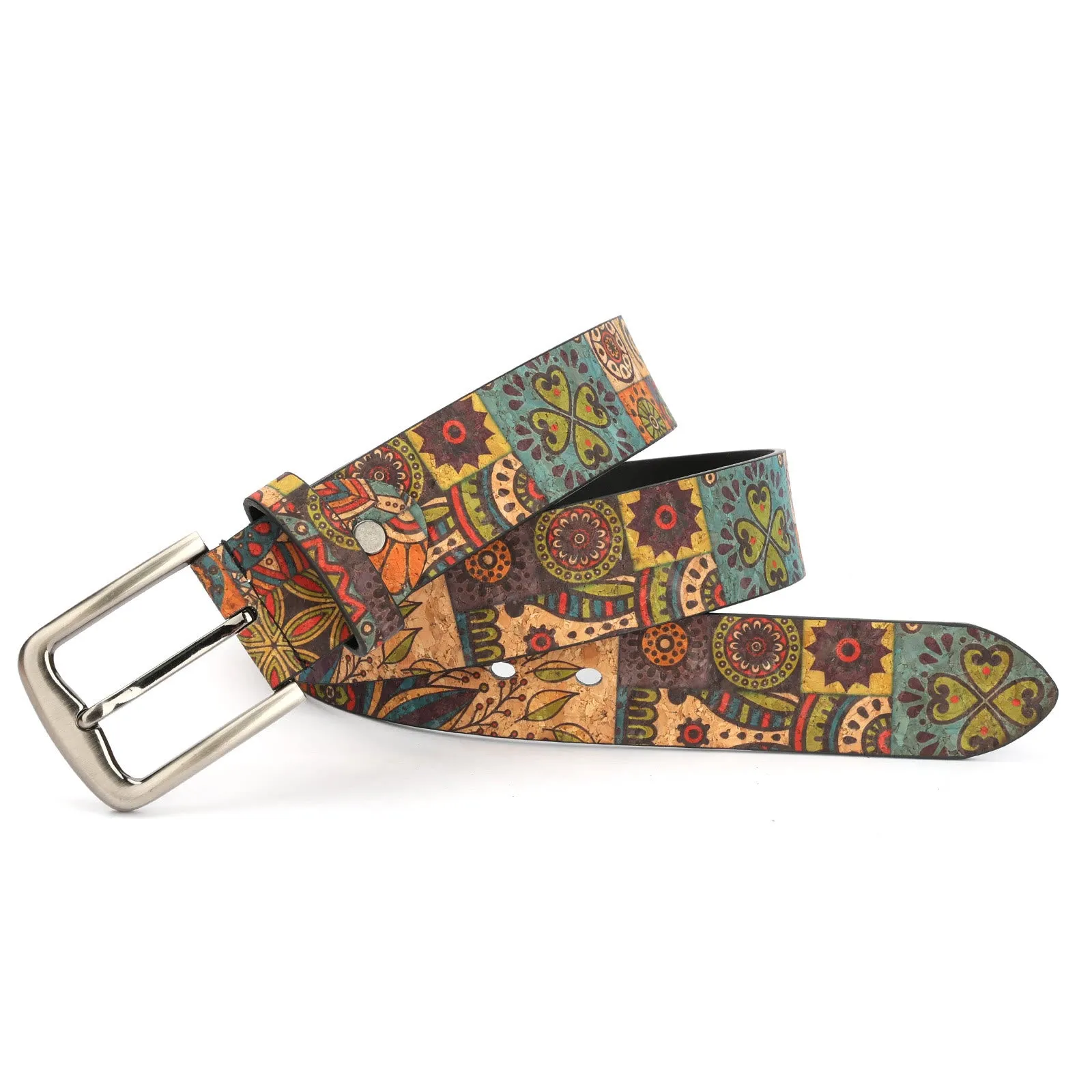 Women's Bohemian Style Patterned Leather Belt sold by FloralTrip product image thumbnail 2