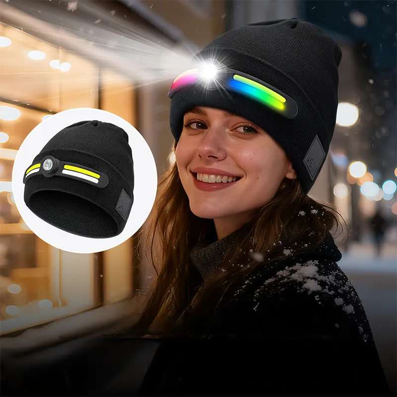 Winter LED Lighting RGB Mode Knitted Beanie Hat sold by FloralTrip product image thumbnail 2