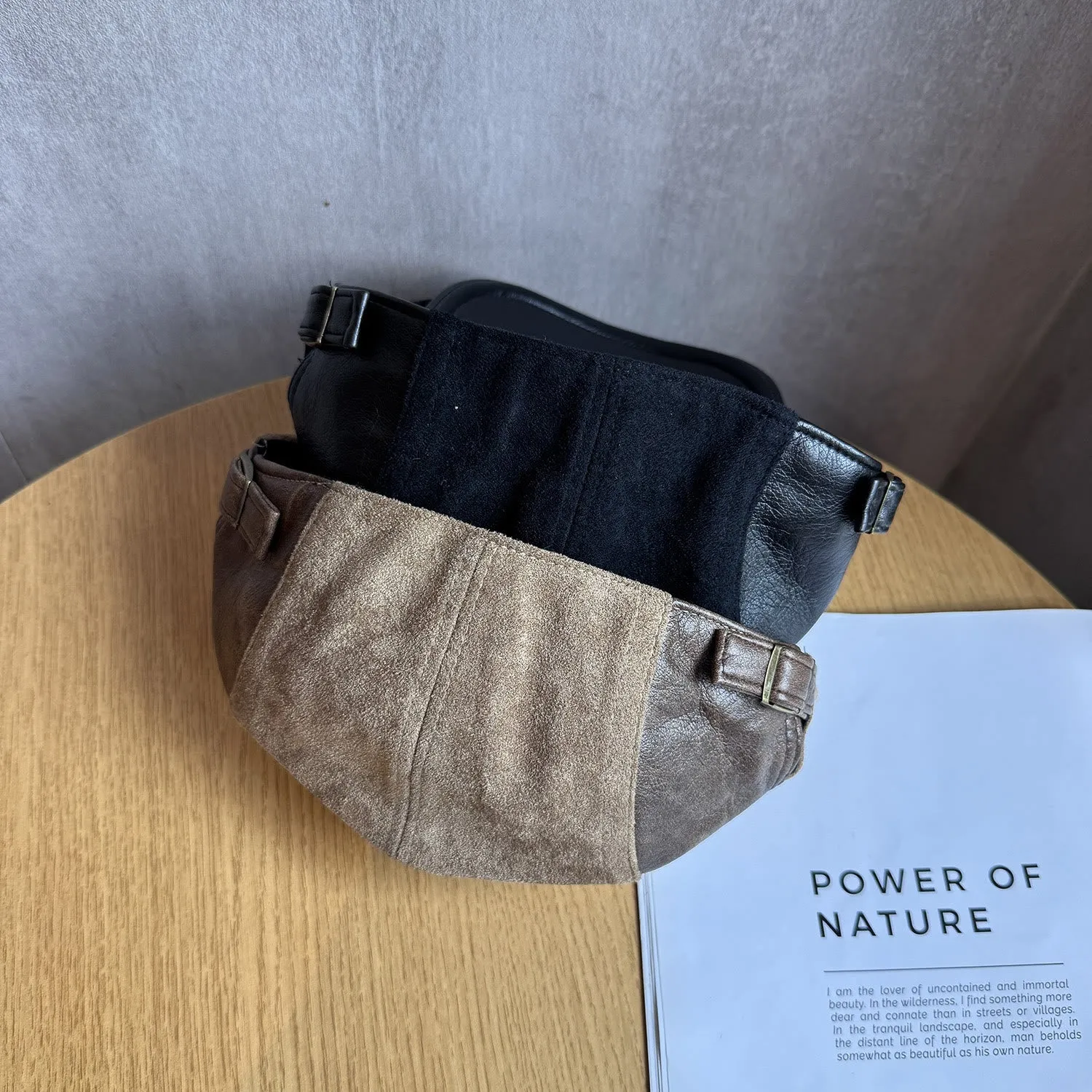 Men's Old Money Style Adjustable Winter Beret Hat sold by FloralTrip product image thumbnail 4