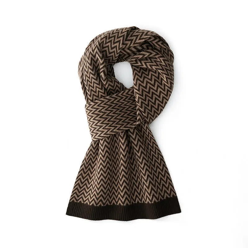 Men's Chevron Pattern Sleek Business Scarf sold by FloralTrip