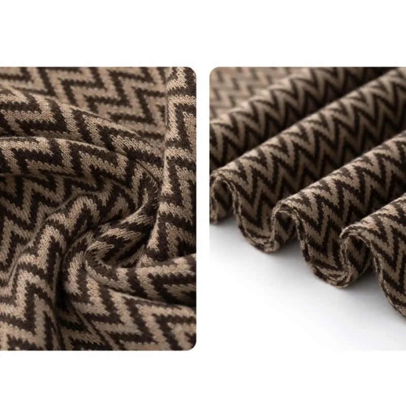 Men's Chevron Pattern Sleek Business Scarf sold by FloralTrip product image thumbnail 2
