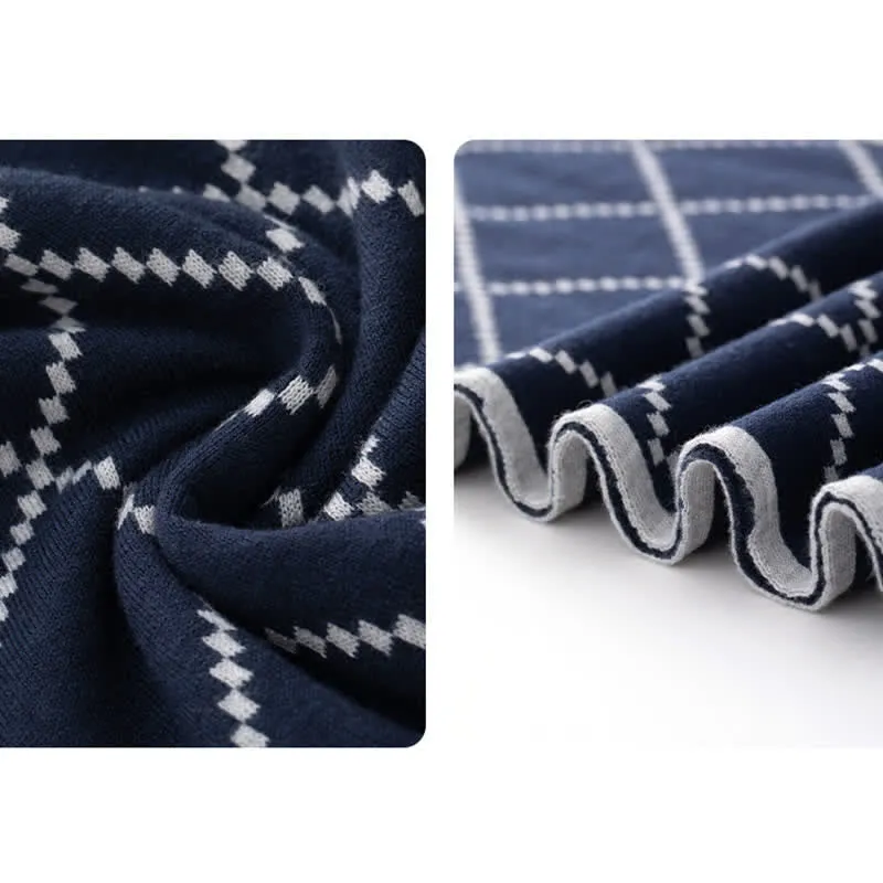 Men's Corporate Elegance Diamond Pattern Business Scarf sold by FloralTrip product image thumbnail 2