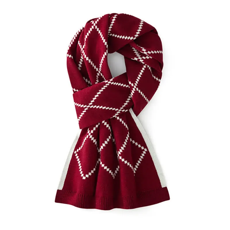 Men's Corporate Elegance Diamond Pattern Business Scarf sold by FloralTrip product image thumbnail 4