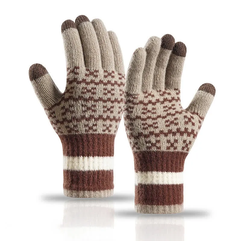 Chic Geometric Pattern Ethnic Style Knitted Gloves sold by FloralTrip