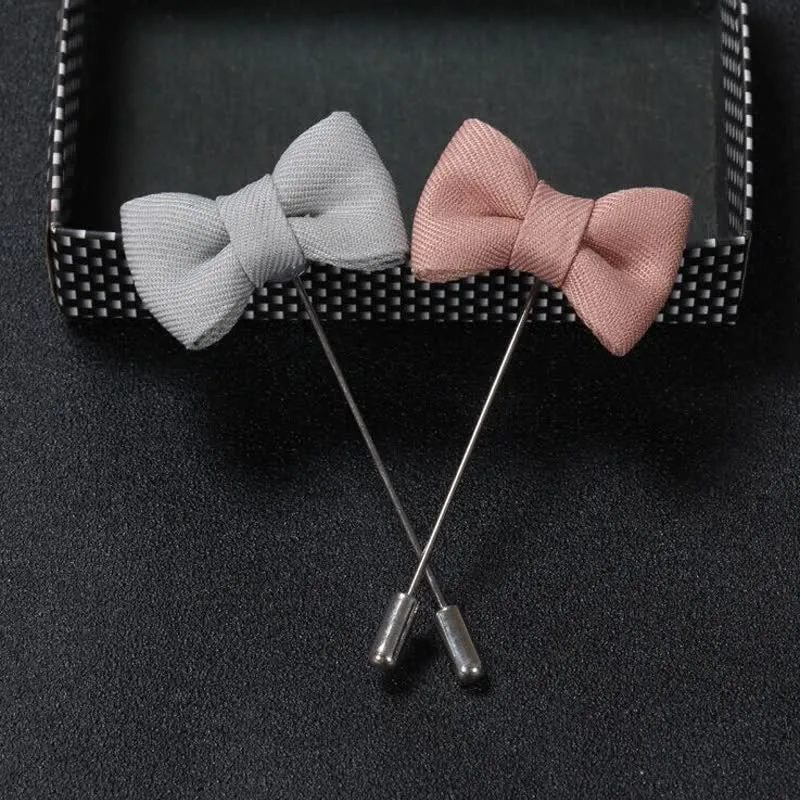 Men's Wedding Boutonniere Bow Tie Shape Cloth Lapel Pin sold by FloralTrip product image thumbnail 5