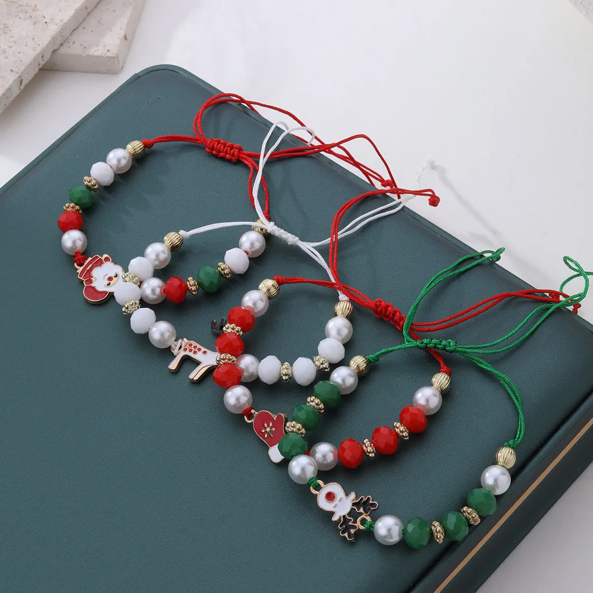 4Pcs Christmas Santa Claus Elk Colorful Bracelet sold by FloralTrip product image thumbnail 4