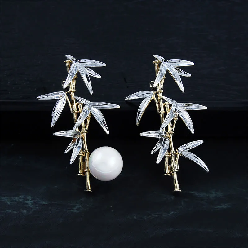 Men's Exquisite Panda Pearl Bamboo Brooch sold by FloralTrip product image thumbnail 4