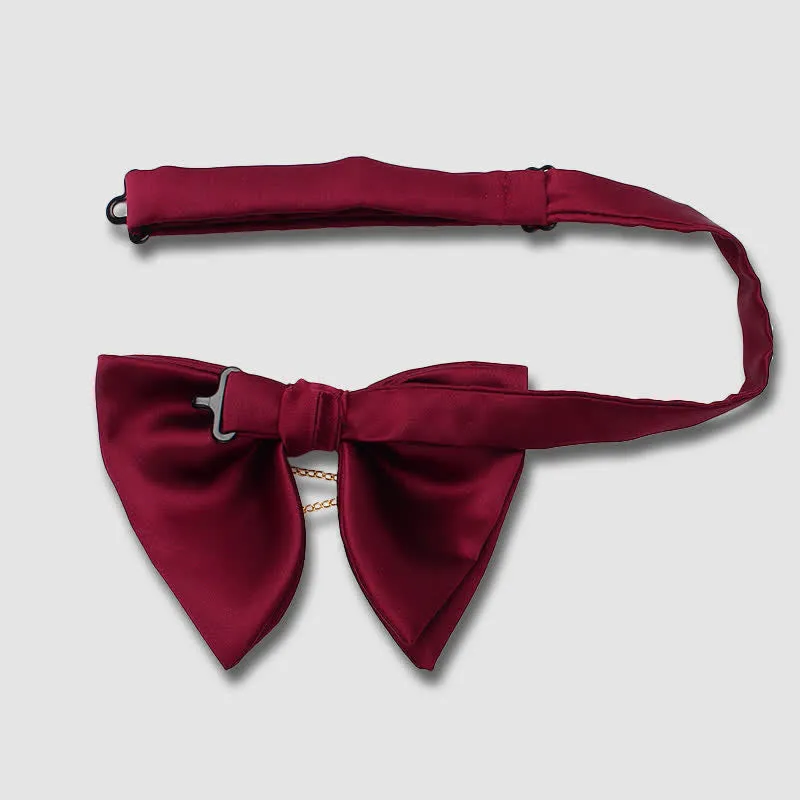 Gold Leaf Decor Oversized Pointed Bow Tie With Chain sold by FloralTrip product image thumbnail 4