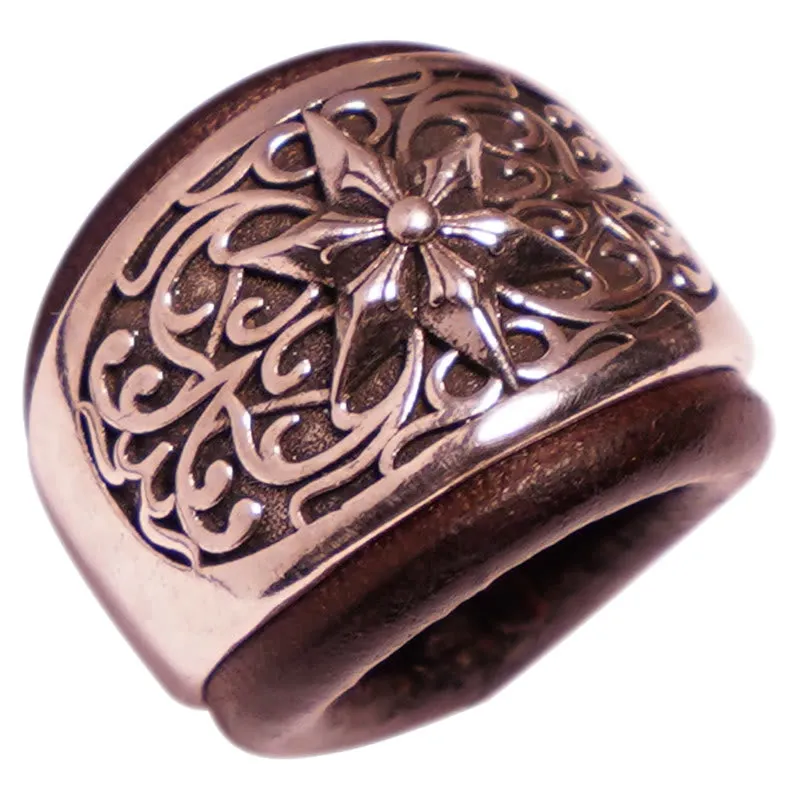 Hexagram Round Button Cashew Printed Pocket Square sold by FloralTrip product image thumbnail 3