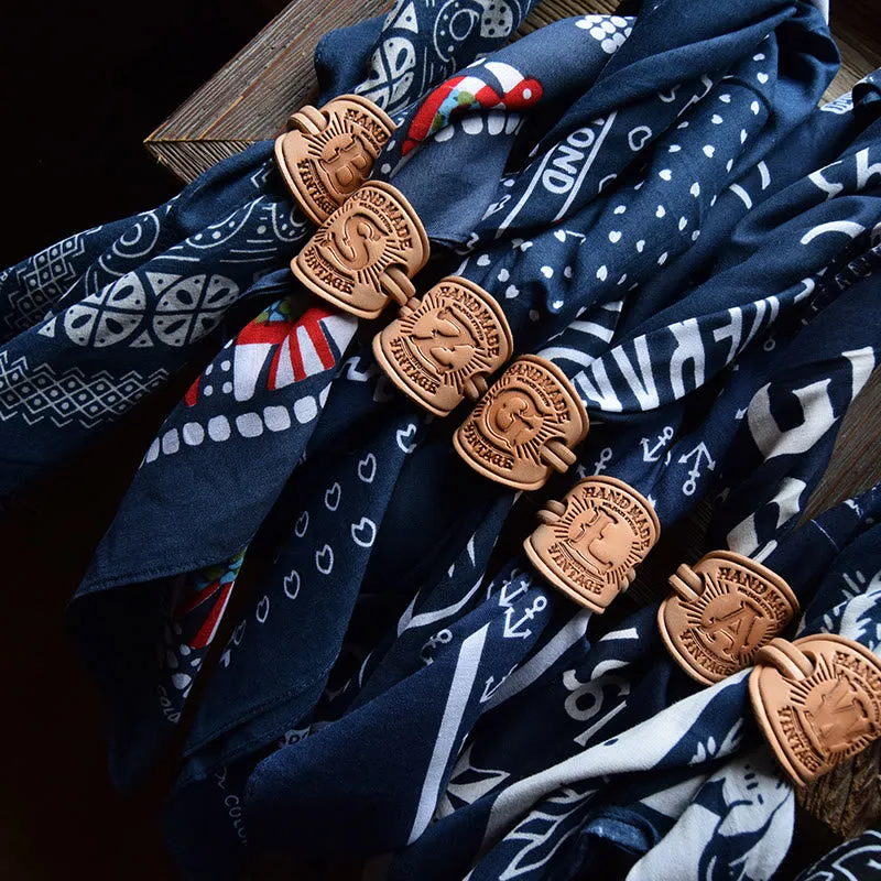 Multi Pattern Retro Pocket Square With Letter Buckle sold by FloralTrip