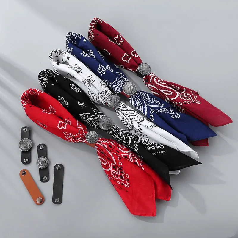 Retro Cashew Print Pocket Square With Coin Buckle sold by FloralTrip