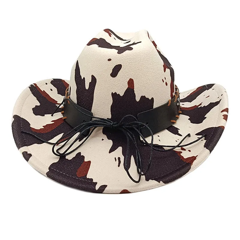Men's Silver Long Horned Bull Belt Cow Pattern Cowboy Hat sold by FloralTrip product image thumbnail 4