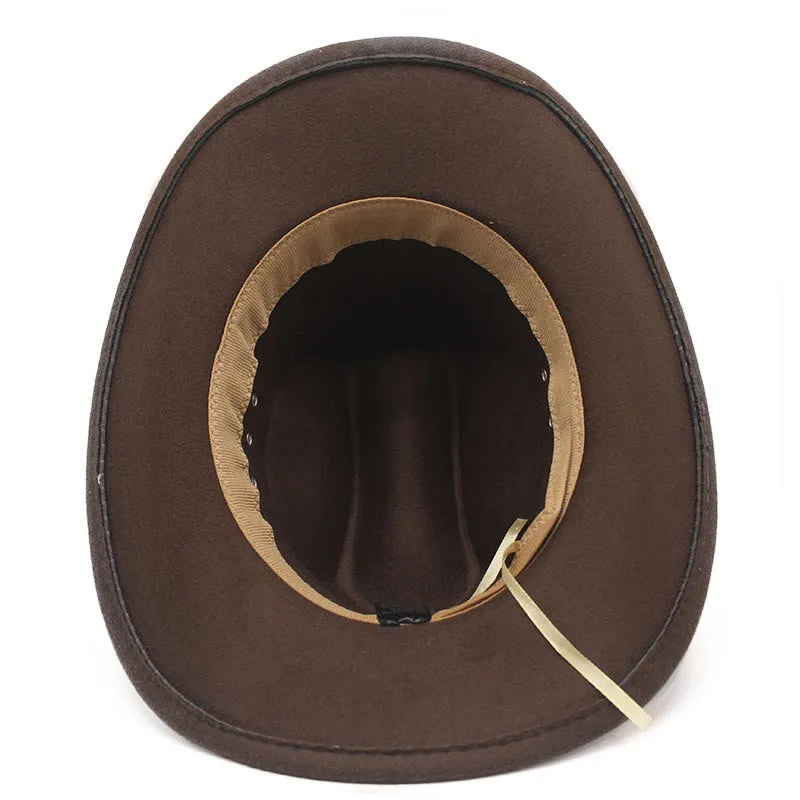 Men's Silver Patterned Disc Brim Belt Cowboy Hat sold by FloralTrip product image thumbnail 3