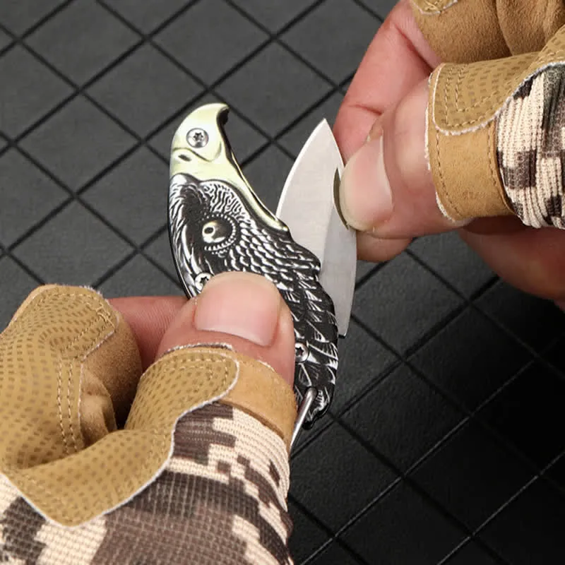 Mini EDC Tool Eagle Hidden Folding Knife Pendant Necklace sold by FloralTrip product image thumbnail 2