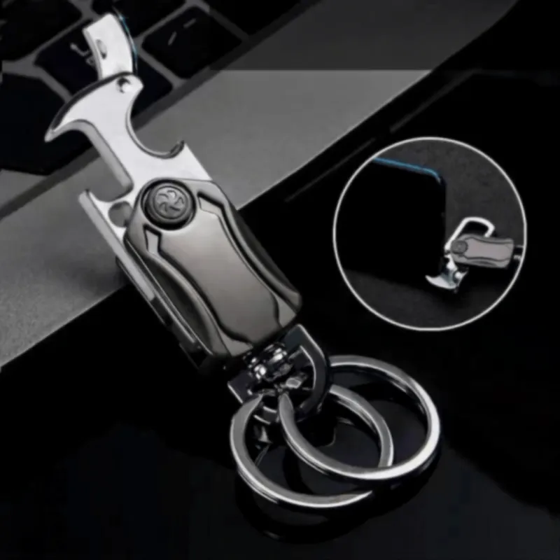 EDC-Tool Small Knife Bottle Opener Gyro Keychain sold by FloralTrip