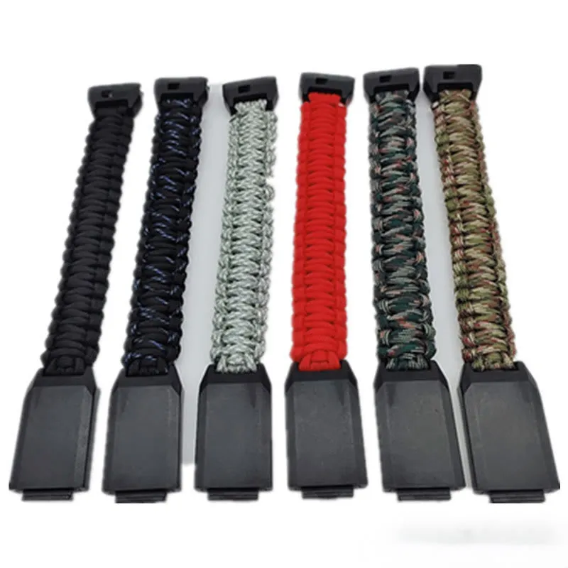 Outdoor Survival Whistle Woven Bracelet With Knife sold by FloralTrip product image thumbnail 3