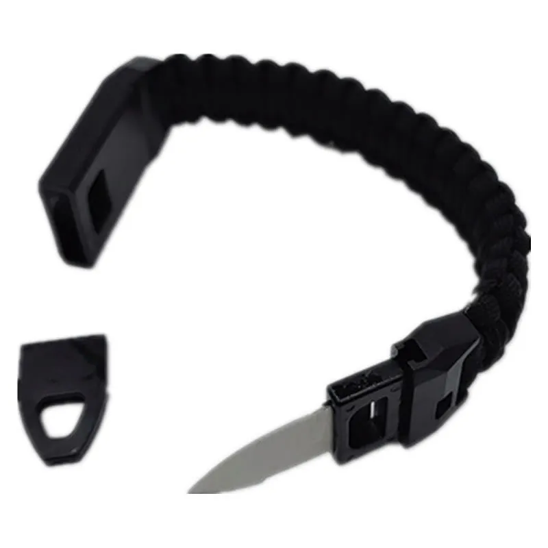 Outdoor Survival Whistle Woven Bracelet With Knife sold by FloralTrip product image thumbnail 4