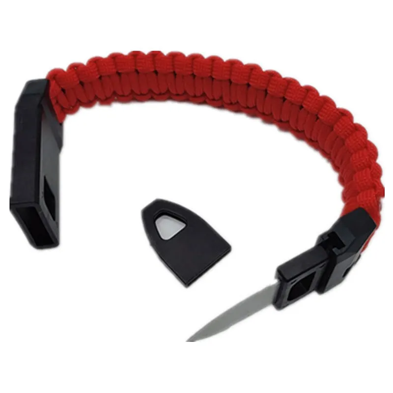Outdoor Survival Whistle Woven Bracelet With Knife sold by FloralTrip product image thumbnail 5