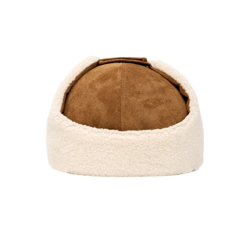 Men's Trendy Cozy Suede Beret Hat With Earmuffs sold by FloralTrip product image thumbnail 5